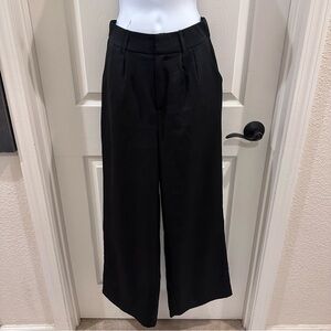 Milk & Honey Elegant Black Wide-Leg Pants Small